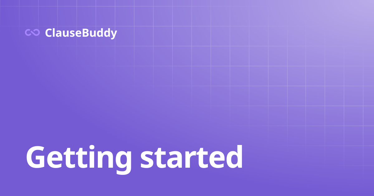 Getting started | Bracketeer | ClauseBuddy
