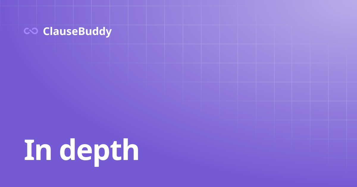 In depth | Definitions | ClauseBuddy